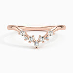 Caris Diamond Ring Rose Gold 18k Wedding Band