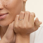 Caris Diamond Ring Platinum Wedding Band