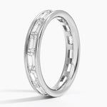 Kelly Baguette Eternity Lab Diamond Ring Platinum Eternity Band