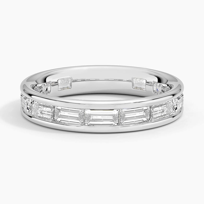 Kelly Baguette Eternity Lab Diamond Ring Platinum Eternity Band