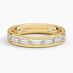 Kelly Baguette Eternity Lab Diamond Ring Yellow Gold 18k Eternity Band