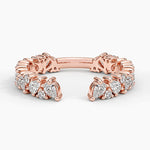 Olivetta Diamond Open Ring Rose Gold 18k Wedding Band