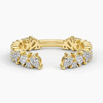 Olivetta Diamond Open Ring Yellow Gold 18k Wedding Band