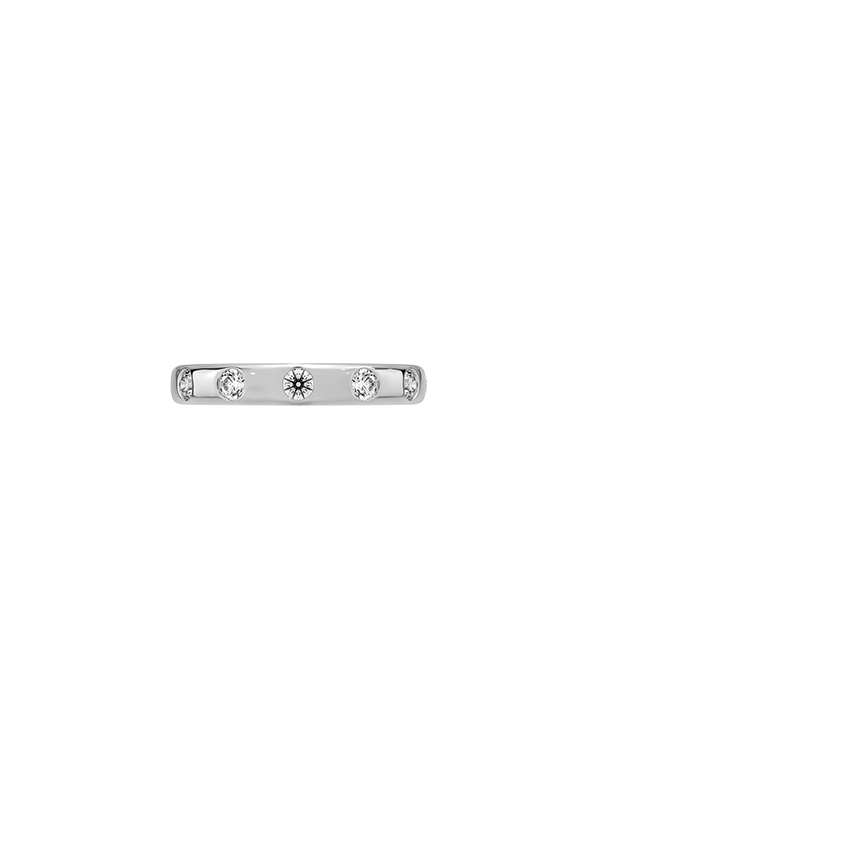 Cara Flush Set Eternity Lab Diamond Ring Platinum Eternity Band