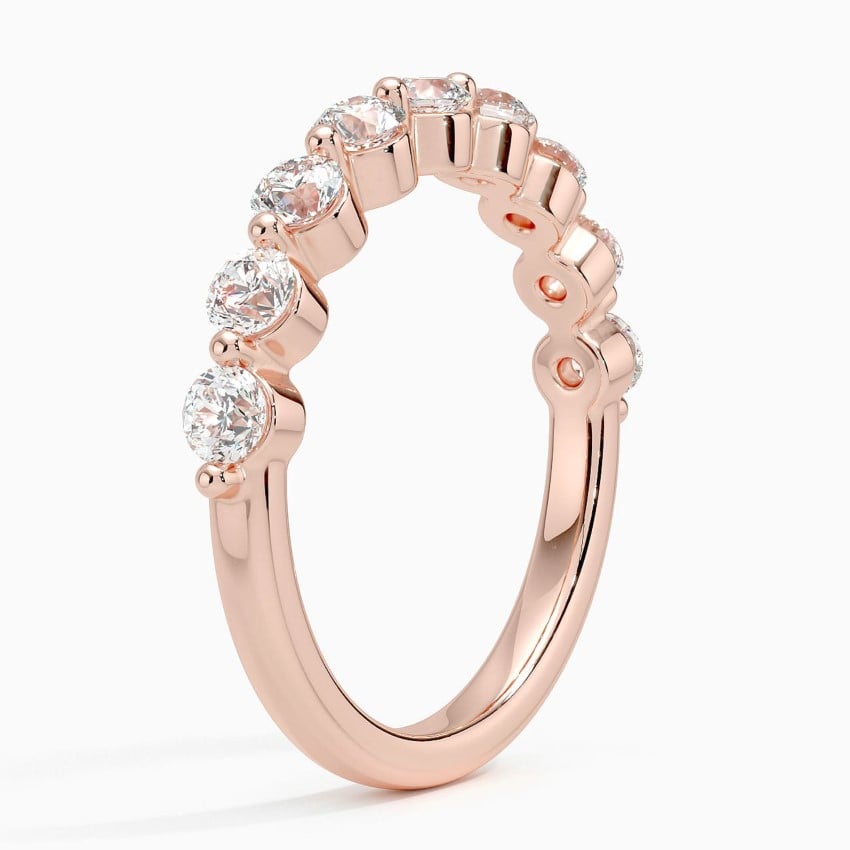 Monaco Diamond Ring (3/4 ct. tw.) Rose Gold 18k Wedding Band