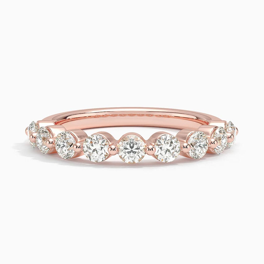 Monaco Diamond Ring (3/4 ct. tw.) Rose Gold 18k Wedding Band