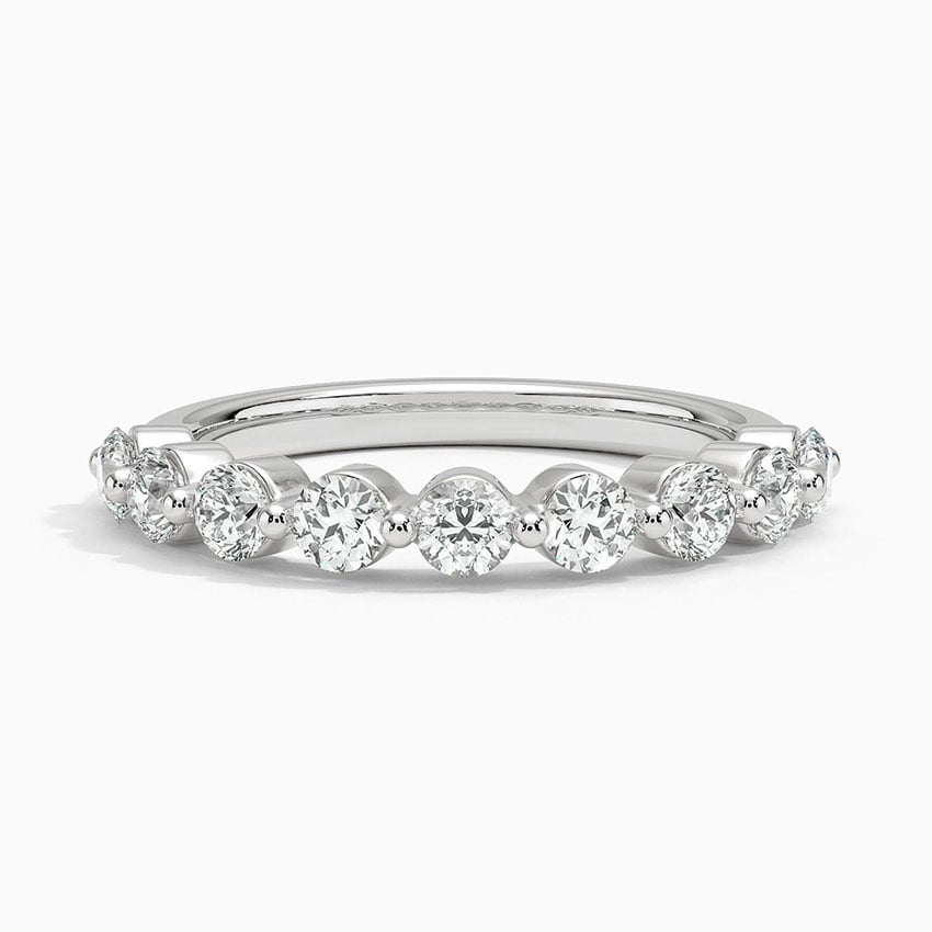 Monaco Diamond Ring (3/4 ct. tw.) Platinum Wedding Band
