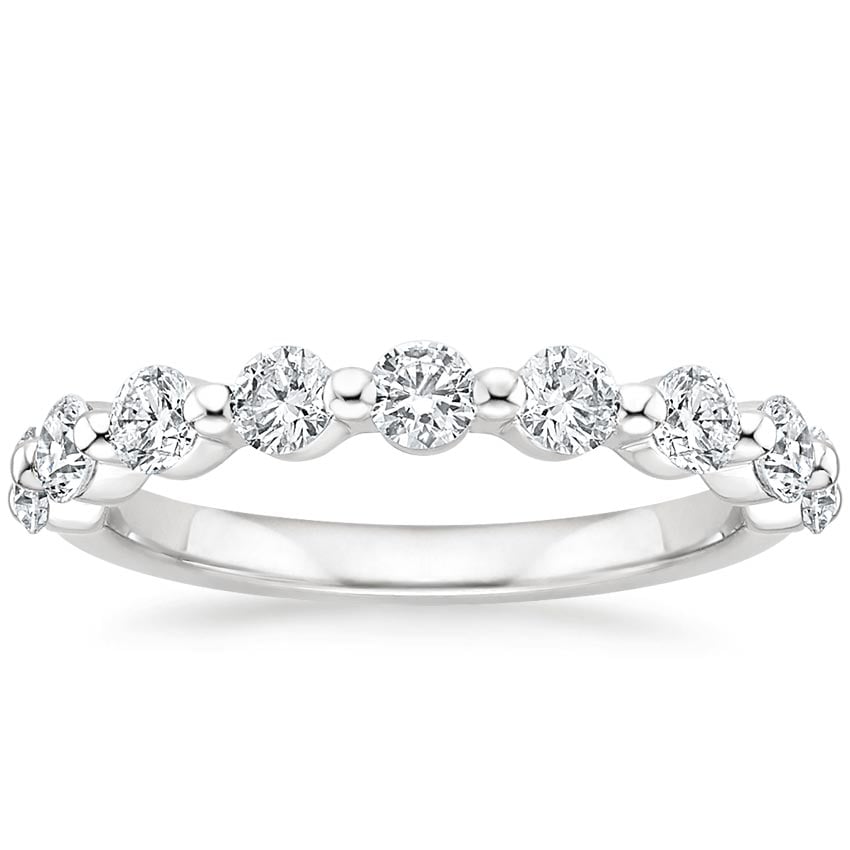 Monaco Diamond Ring (3/4 ct. tw.) Platinum Wedding Band