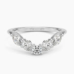 Camille Contoured Diamond Ring (3/4 ct. tw.) Platinum Wedding Band