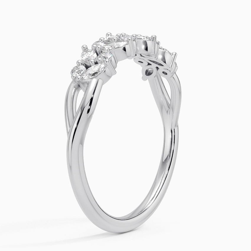 Jardiniere Diamond Ring Platinum Wedding Band
