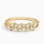 Jardiniere Diamond Ring Yellow Gold 18k Wedding Band