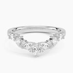 Jacqueline Contour Diamond Ring Platinum Wedding Band