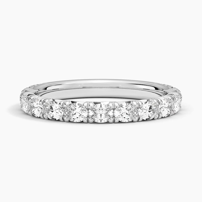 Nathalie Emerald Cut Diamond Ring Platinum Wedding Band