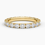Nathalie Oval Eternity Lab Diamond Ring Yellow Gold 18k Eternity Band