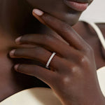 Nathalie Emerald Cut Eternity Lab Diamond Ring (2 ct. tw.) Rose Gold 18k Eternity Band