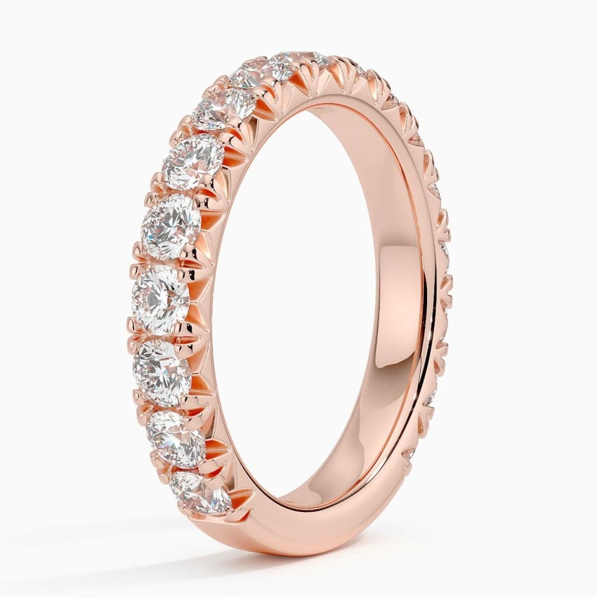 Ellora Three-Quarter Coverage Diamond Ring (1 2/5 ct. tw.) Rose Gold 18k Wedding Band