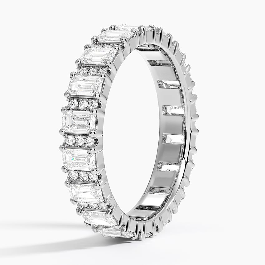 Naya Eternity Lab Diamond Ring Platinum Eternity Band