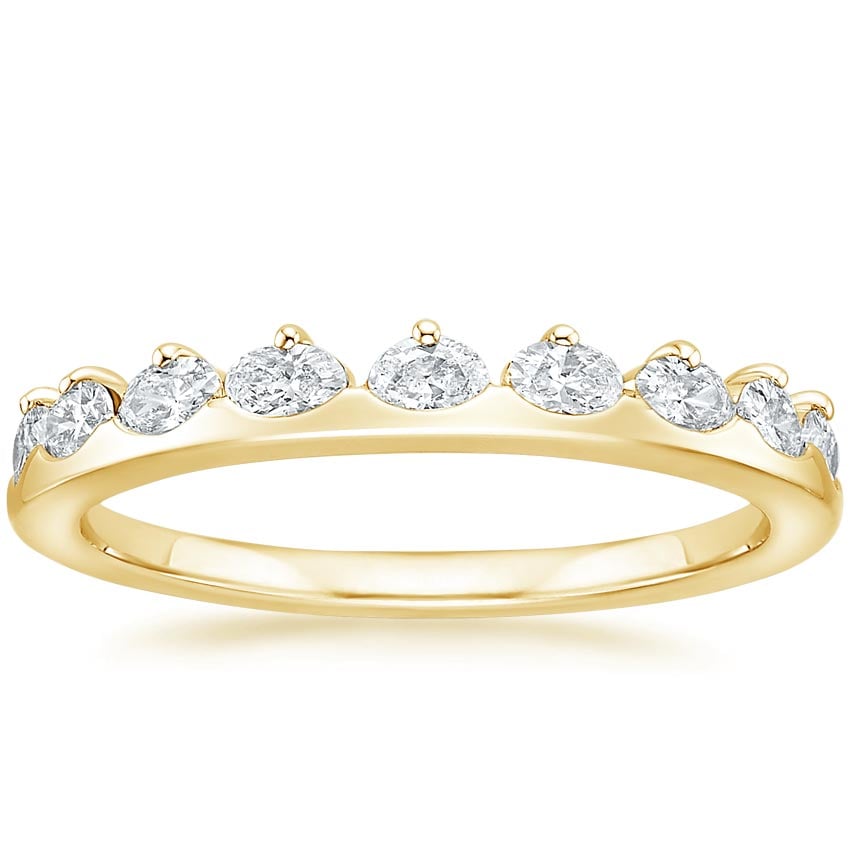 Marée Diamond Ring (1/2 ct. tw.) Yellow Gold 18k Wedding Band