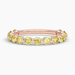 Yellow Lab Diamond Ring (1 ct. tw.) Rose Gold 18k Wedding Band
