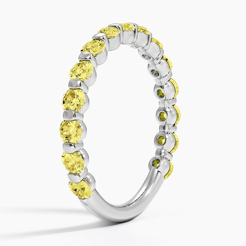 Yellow Lab Diamond Ring (1 ct. tw.) Platinum Wedding Band