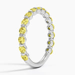Yellow Lab Diamond Ring (1 ct. tw.) Platinum Wedding Band