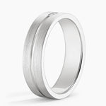 Ezra Diamond 5.5mm Wedding Ring Platinum Wedding Band