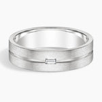 Ezra Diamond 5.5mm Wedding Ring Platinum Wedding Band