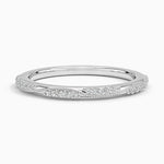 Camellia Milgrain 1.5mm Diamond Ring Platinum Wedding Band