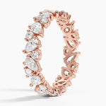 Grand Olivetta Eternity Diamond Ring Rose Gold 18k Eternity Band