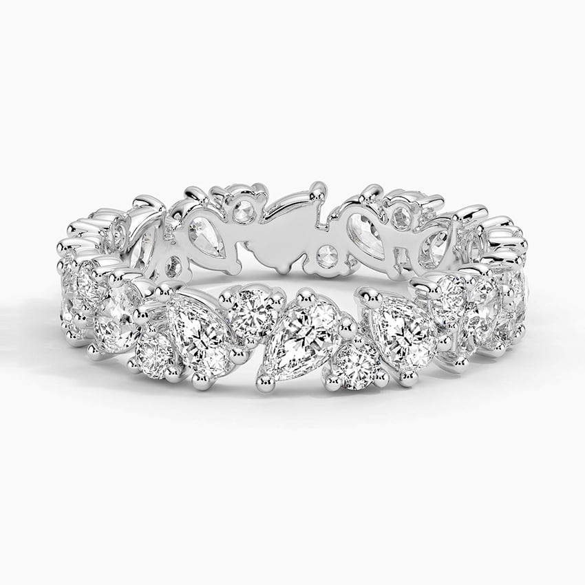 Grand Olivetta Eternity Diamond Ring Platinum Eternity Band