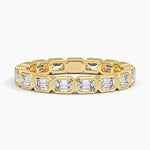 East-West Bezel Emerald Cut Eternity Diamond Ring (1 1/2 ct. tw.) Yellow Gold 18k Eternity Band