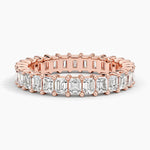 Emerald Eternity Lab Diamond Ring (2 ct. tw.) Rose Gold 18k Eternity Band