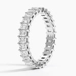Emerald Eternity Diamond Ring (2 ct. tw.) Platinum Eternity Band