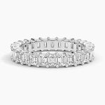 Emerald Eternity Diamond Ring (2 ct. tw.) Platinum Eternity Band