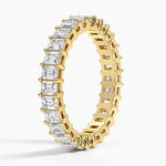 Emerald Eternity Diamond Ring (2 ct. tw.) Yellow Gold 18k Eternity Band