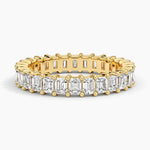 Emerald Eternity Lab Diamond Ring (2 ct. tw.) Yellow Gold 18k Eternity Band