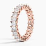 Emerald Eternity Lab Diamond Ring (3 ct. tw.) Rose Gold 18k Eternity Band