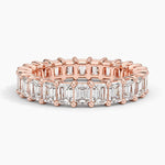Emerald Eternity Diamond Ring (3 ct. tw.) Rose Gold 18k Eternity Band