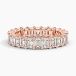 Emerald Eternity Diamond Ring (3 ct. tw.) Rose Gold 18k Eternity Band