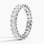 Emerald Eternity Diamond Ring (3 ct. tw.) Platinum Eternity Band
