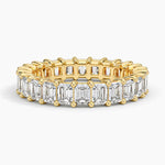 Emerald Eternity Lab Diamond Ring (3 ct. tw.) Yellow Gold 18k Eternity Band