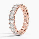 Emerald Eternity Diamond Ring (4 ct. tw.) Rose Gold 18k Eternity Band