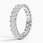 Emerald Eternity Diamond Ring (4 ct. tw.) Platinum Eternity Band