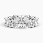 Emerald Eternity Diamond Ring (4 ct. tw.) Platinum Eternity Band