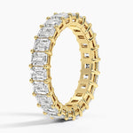 Emerald Eternity Lab Diamond Ring (4 ct. tw.) Yellow Gold 18k Eternity Band