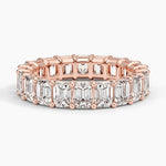Emerald Eternity Diamond Ring (5 ct. tw.) Rose Gold 18k Eternity Band