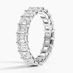 Emerald Eternity Diamond Ring (5 ct. tw.) Platinum Eternity Band
