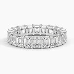 Emerald Eternity Diamond Ring (5 ct. tw.) Platinum Eternity Band
