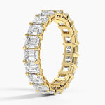 Emerald Eternity Lab Diamond Ring (5 ct. tw.) Yellow Gold 18k Eternity Band