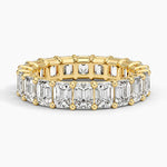 Emerald Eternity Diamond Ring (5 ct. tw.) Yellow Gold 18k Eternity Band
